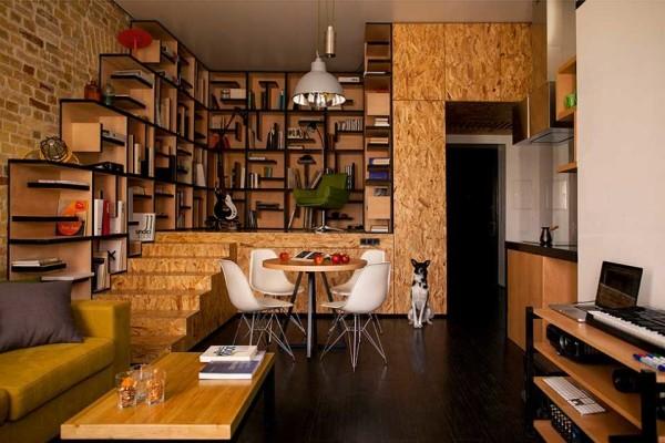 This is the actual interior in a small apartment