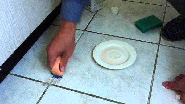 How to clean tile joints