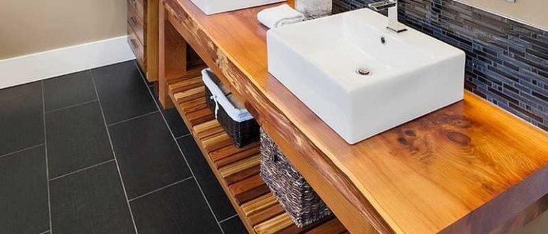 Bathroom countertop under the sink: choice and self-manufacturing