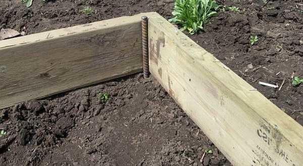 These rods keep the base of the greenhouse from shifting