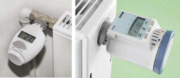 Electronic thermostats for radiators are characterized by large dimensions