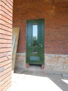 Boiler room doors are sold with a grille at the bottom of the door