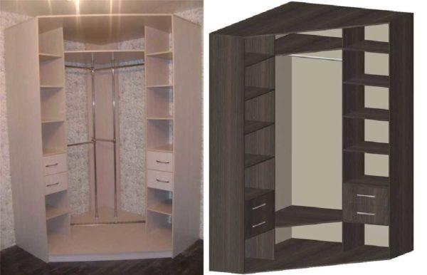 Example of filling a five-wall closet compartment