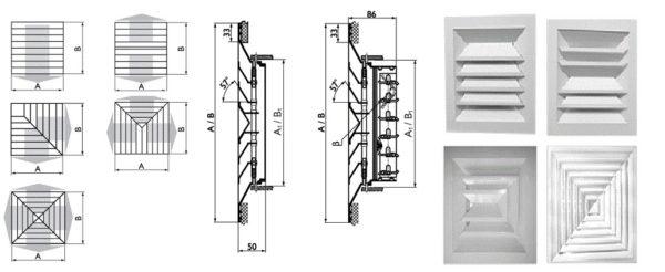 Slotted ceiling diffusers and air diffusion direction