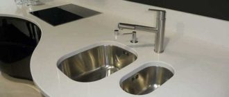 Types and choice of kitchen sink