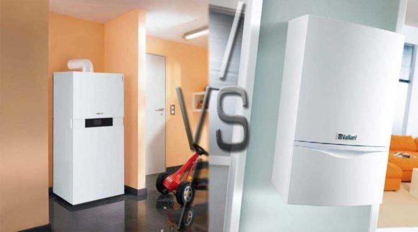 Wall mounted gas boilers are larger in size and weight, but this is because of their higher output