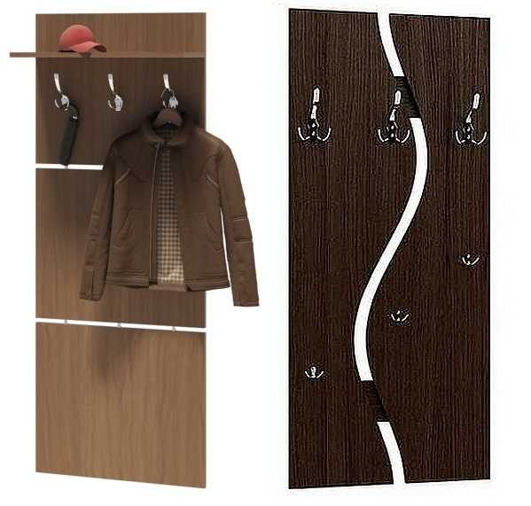 Choosing a wall-mounted coat rack in the hallway