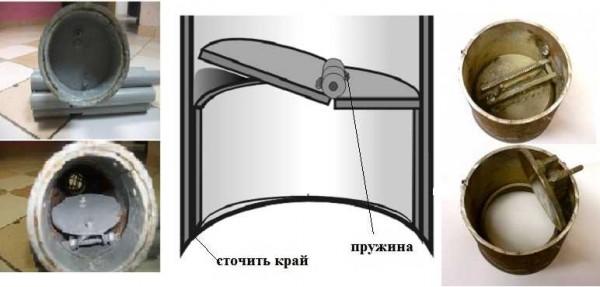 Flat valve designs for homemade chutes